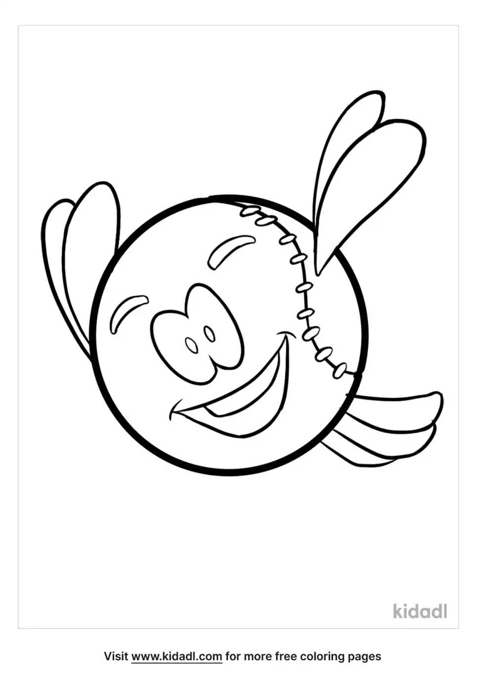 Baseball Coloring Page