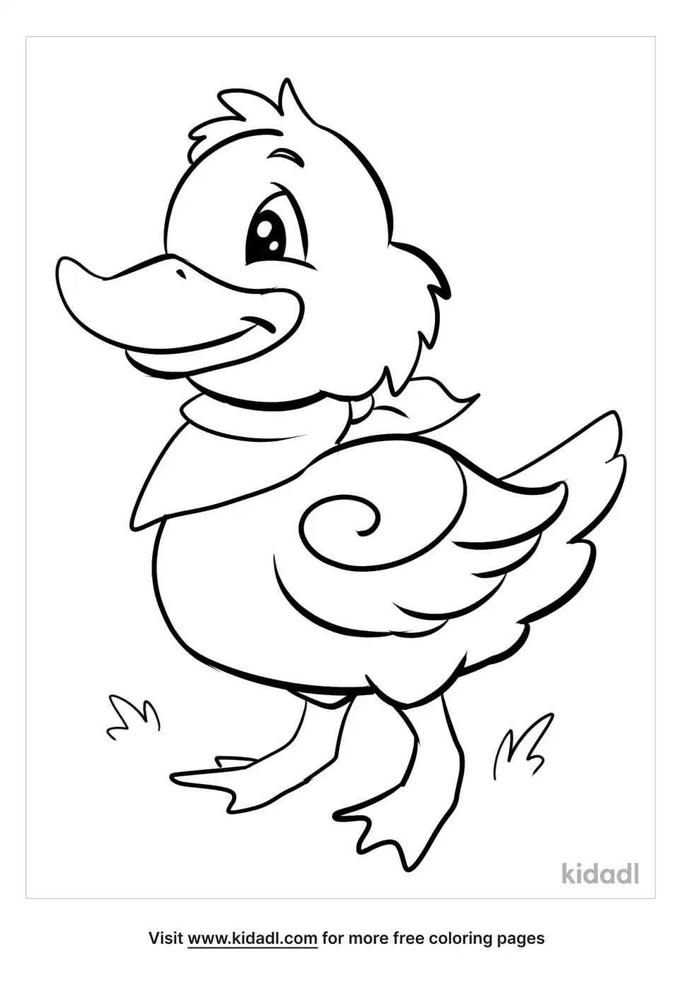 Duck Coloring Page