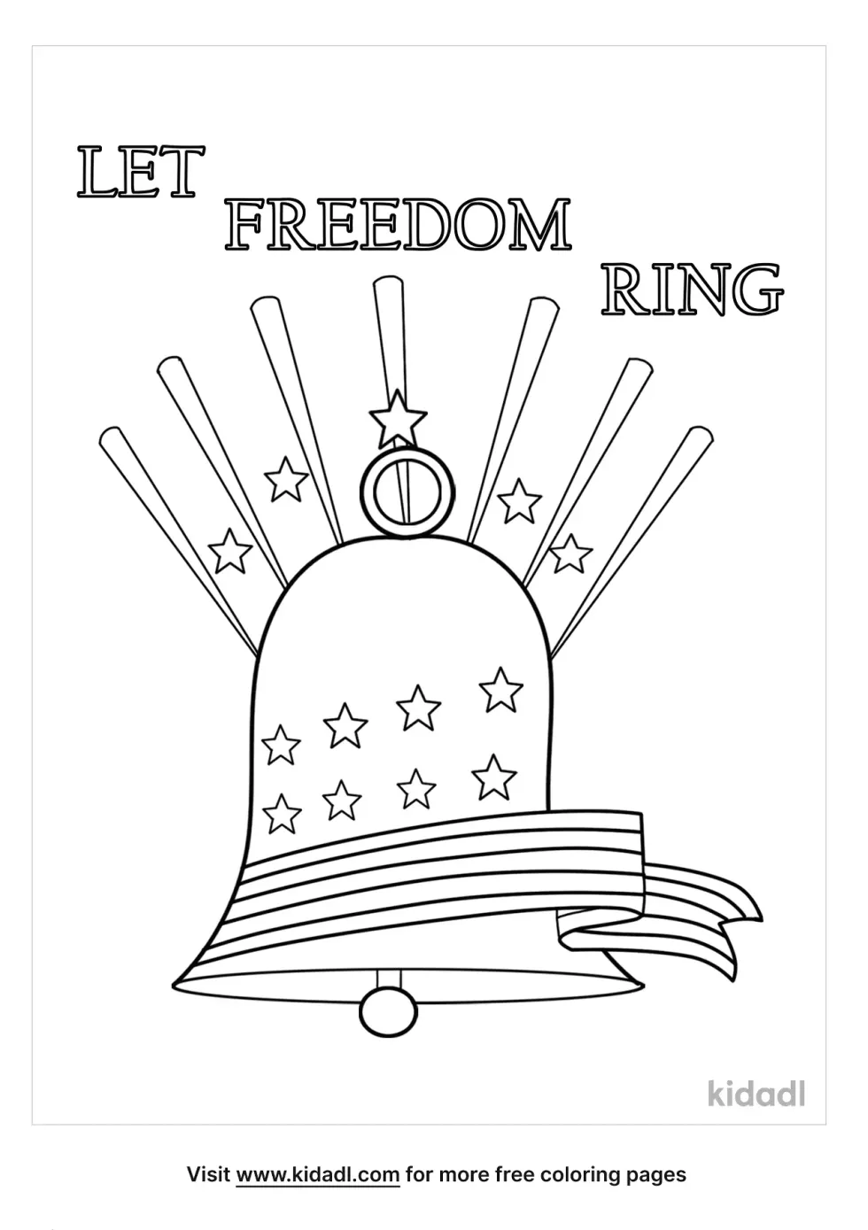 Let Freedom Ring Coloring Page