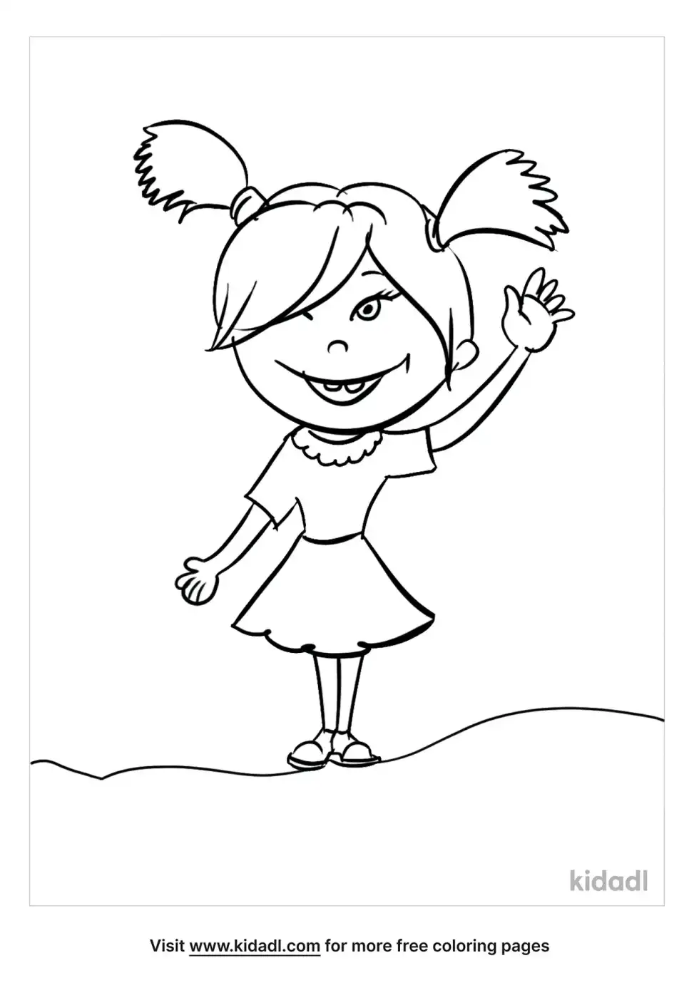 Hello Kids Coloring Page