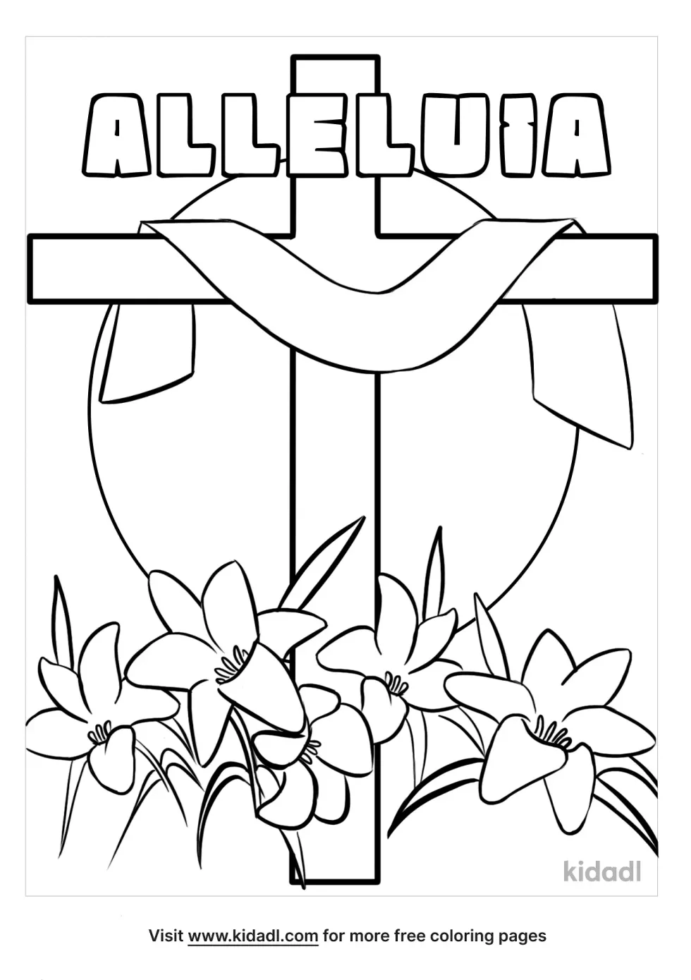 Alleluia Coloring Page
