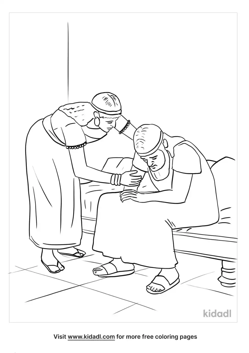 King Ahab And Jezebel Coloring Page