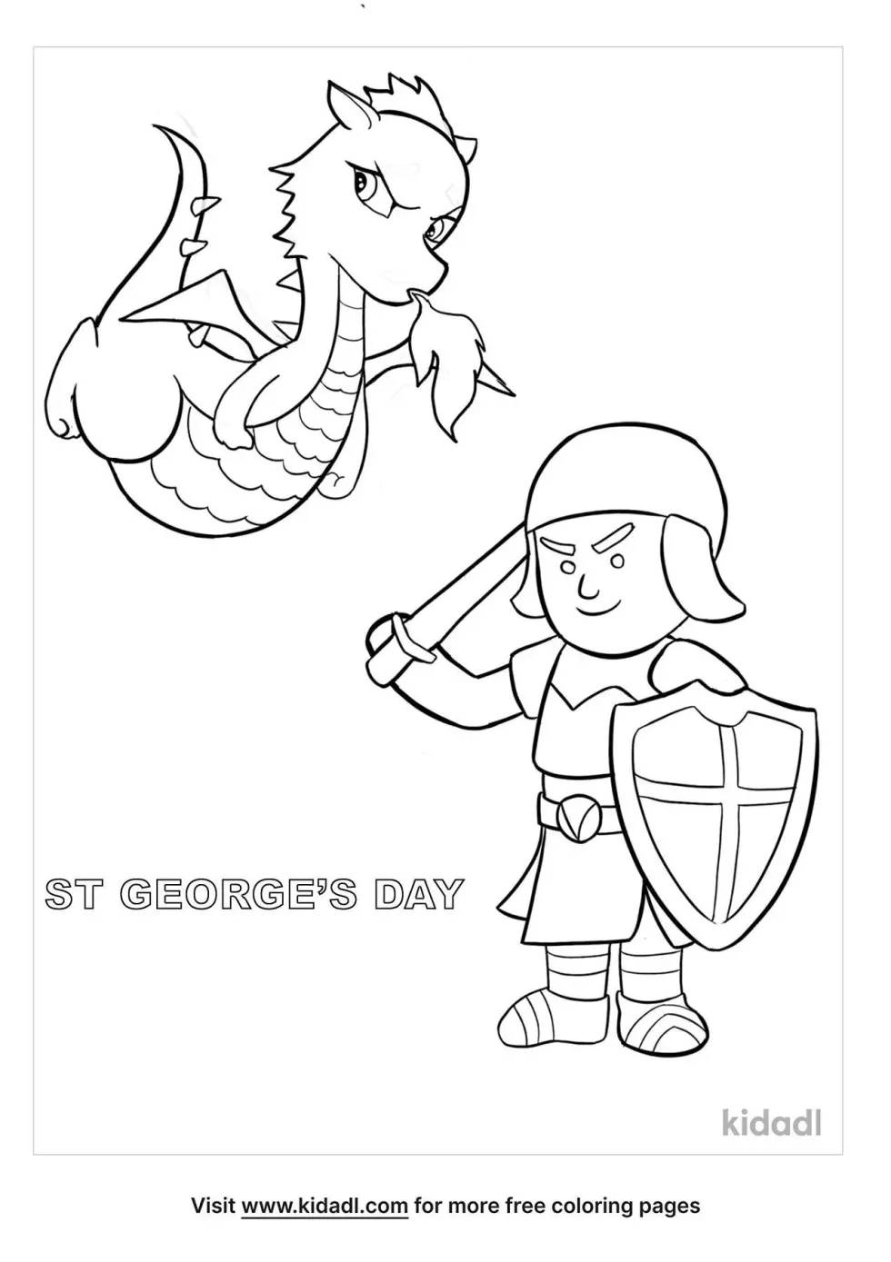 St George's Day Coloring Page