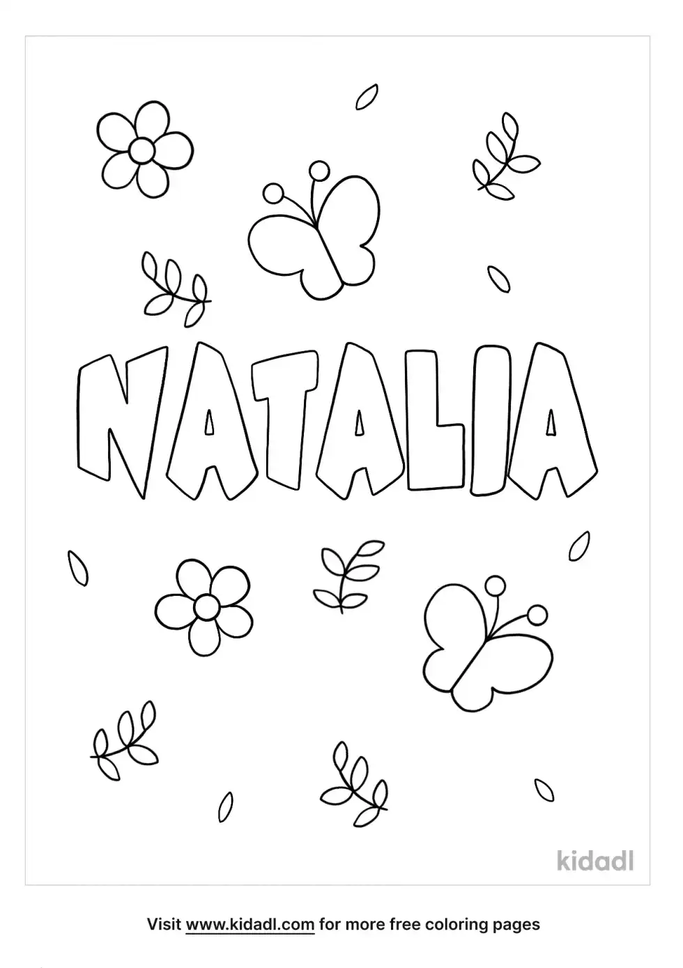 Natalia Coloring Page