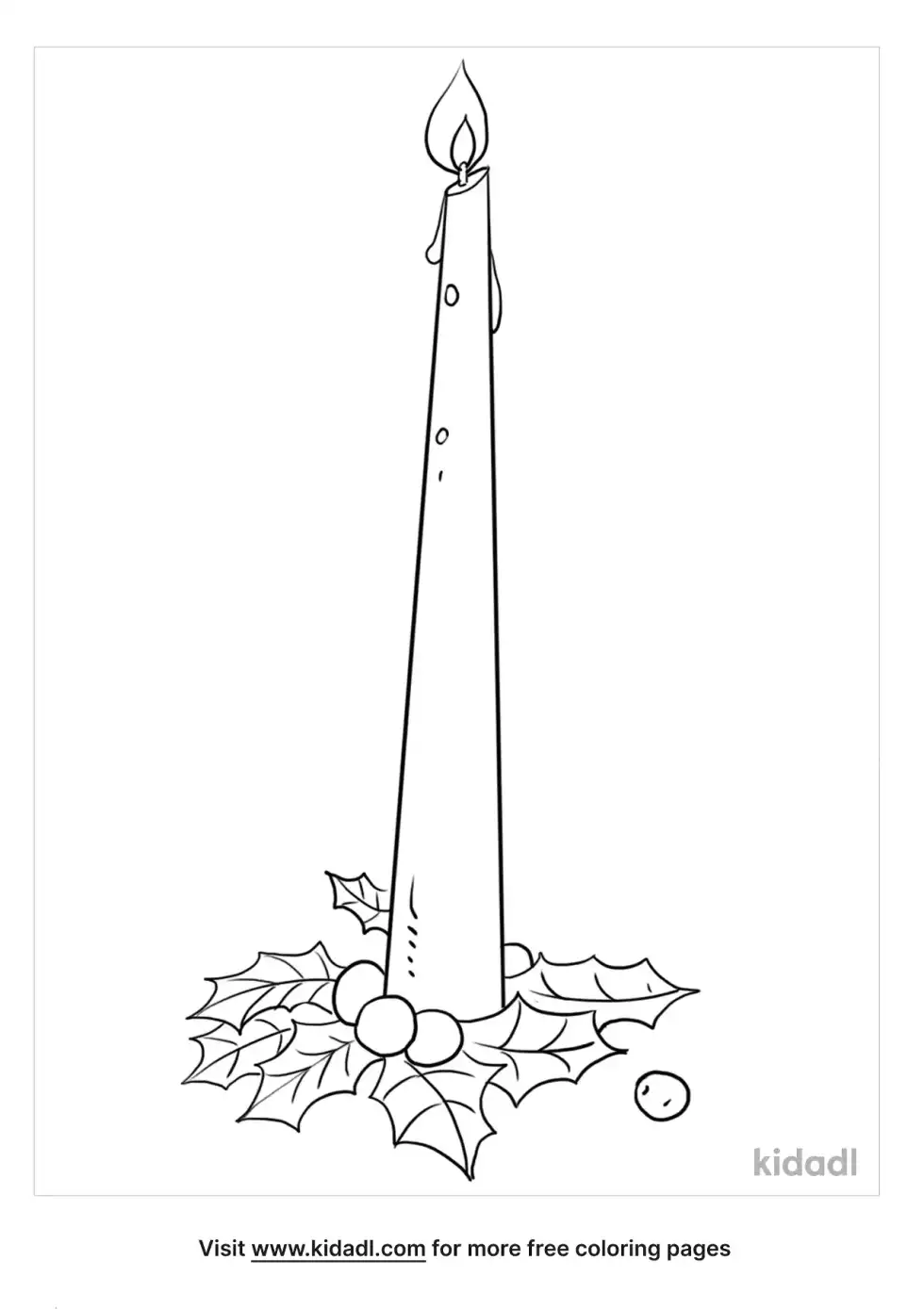 Advent Candle Coloring Page