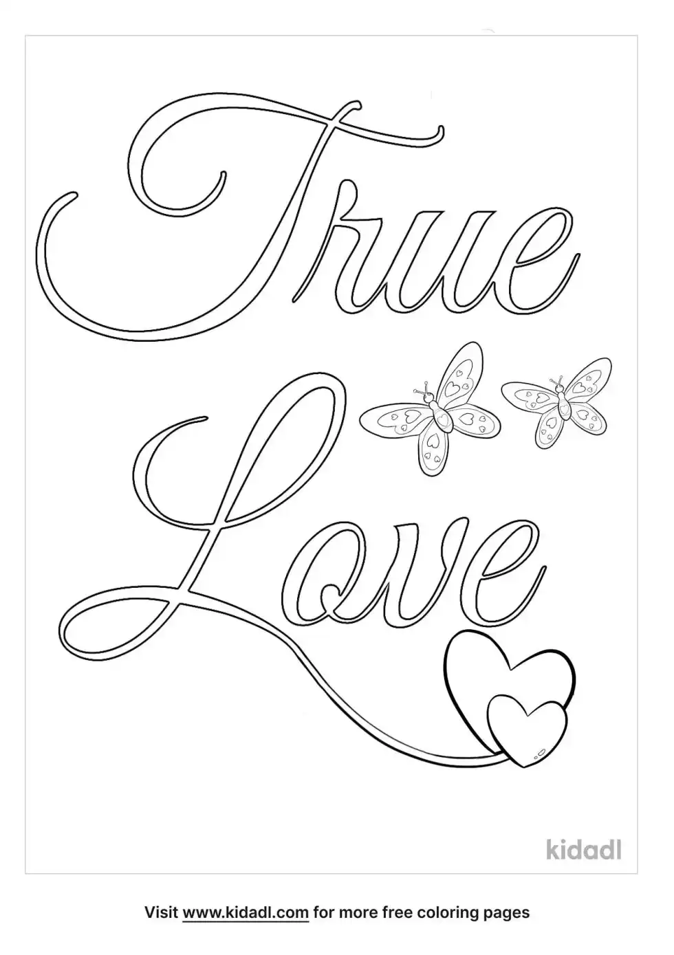 True Love Coloring Page