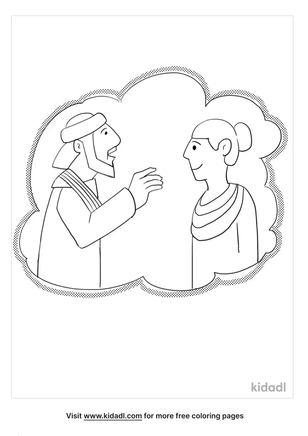 Ananias And Sapphira Coloring Page