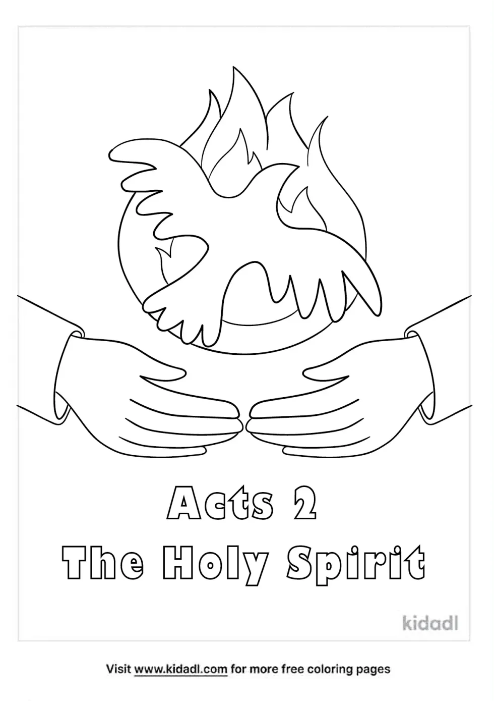 Acts 2 Coloring Page