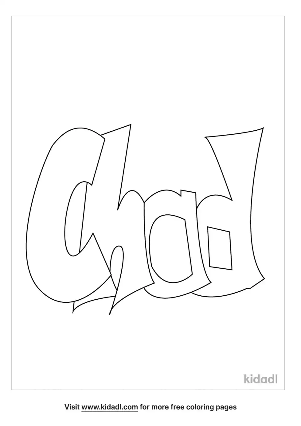 Chad Name Coloring Page