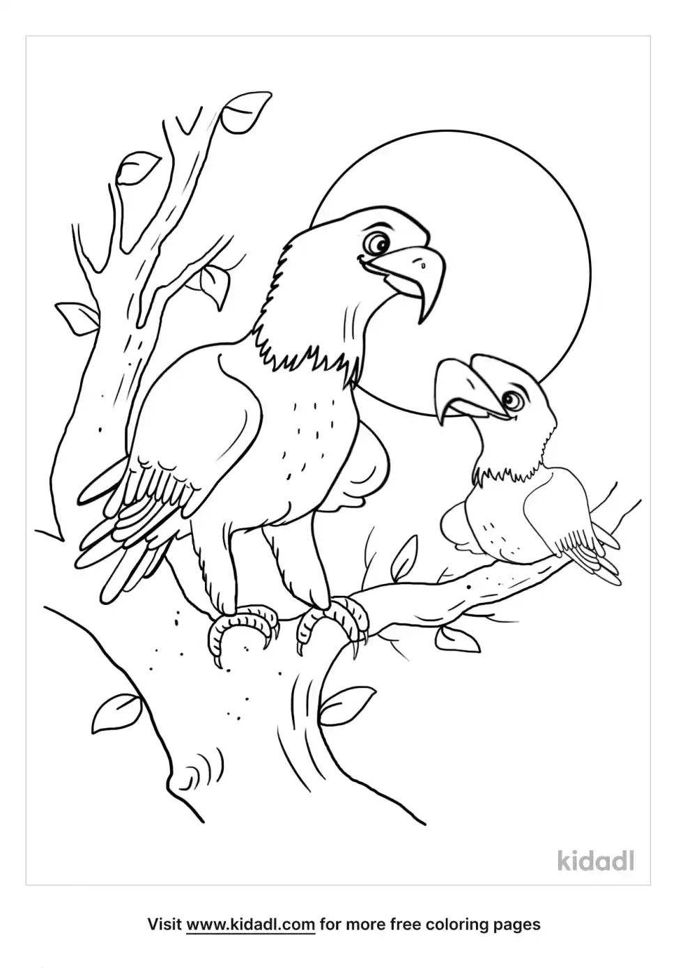 American Bald Eagle Coloring Page