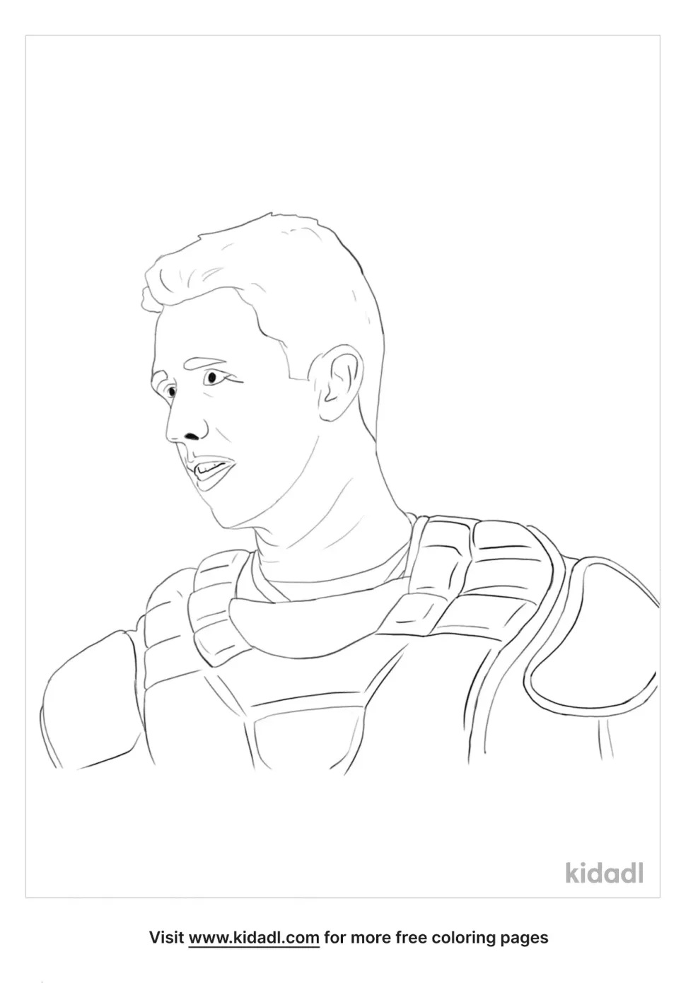 Buster Posey Coloring Page
