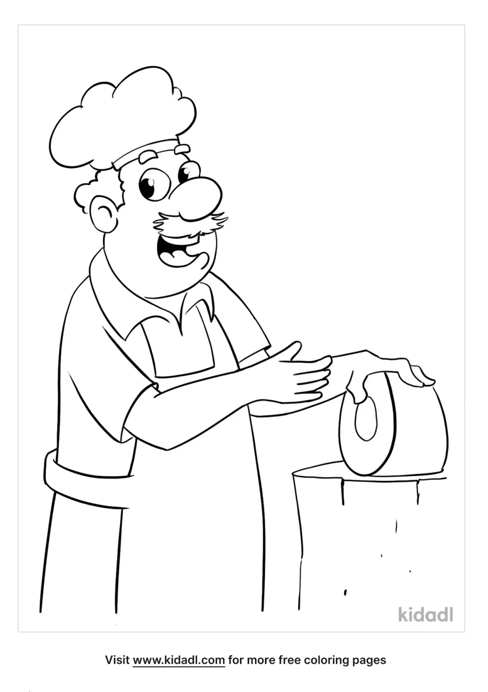 Butcher Coloring Page