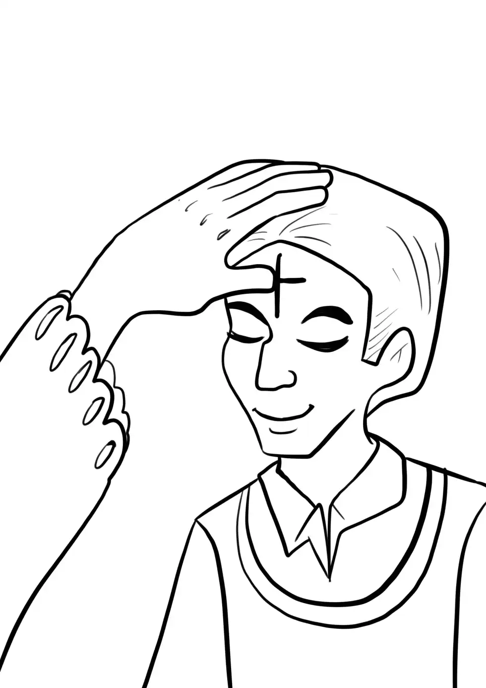 Ash Wednesday Coloring Page