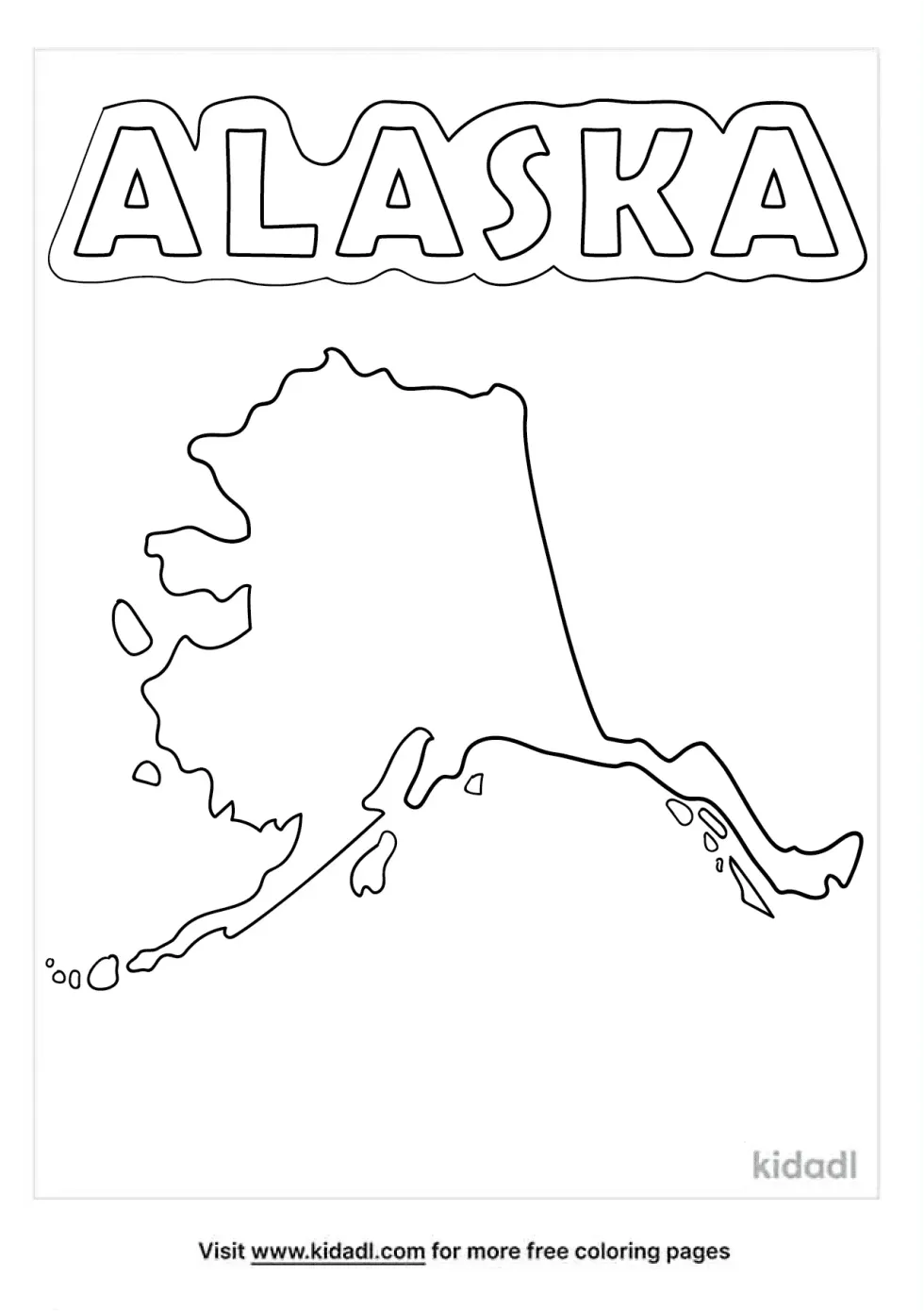 Alaska Coloring Page