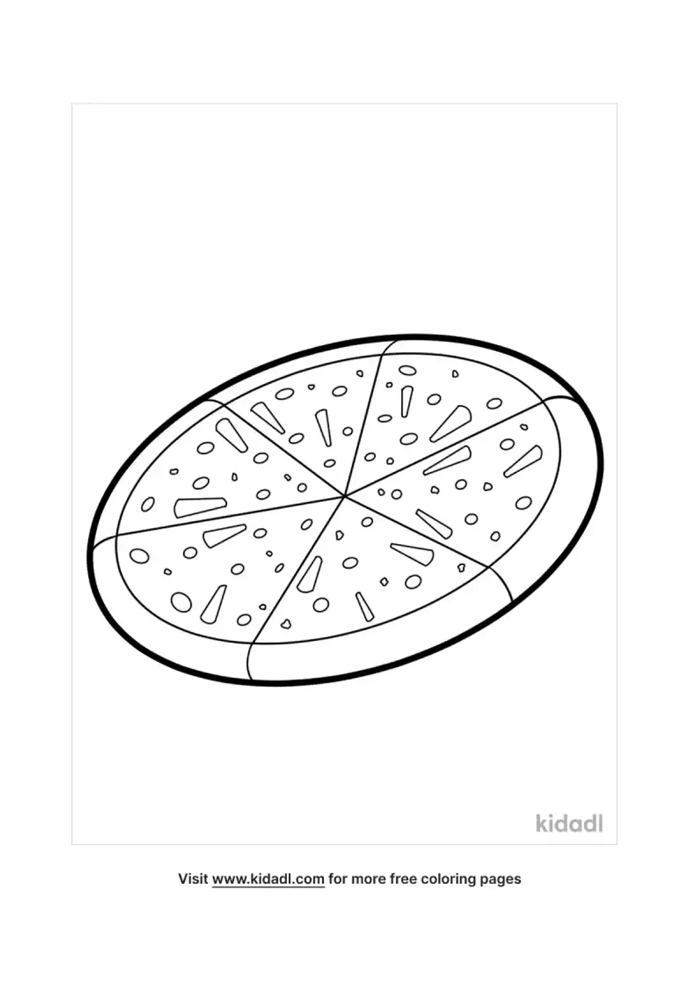 Pizza Coloring Page