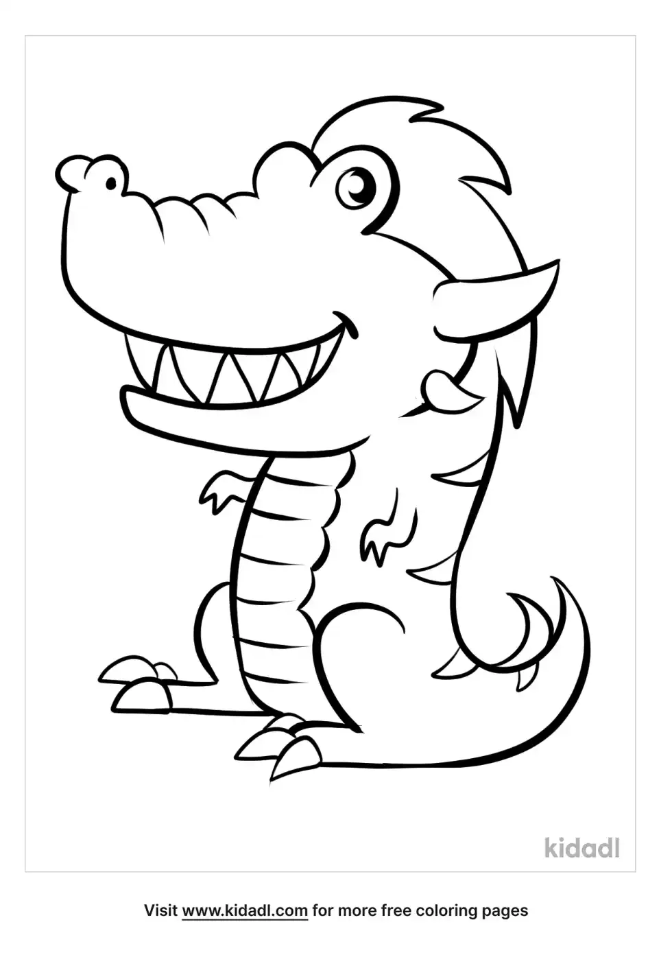 Monster Coloring Page