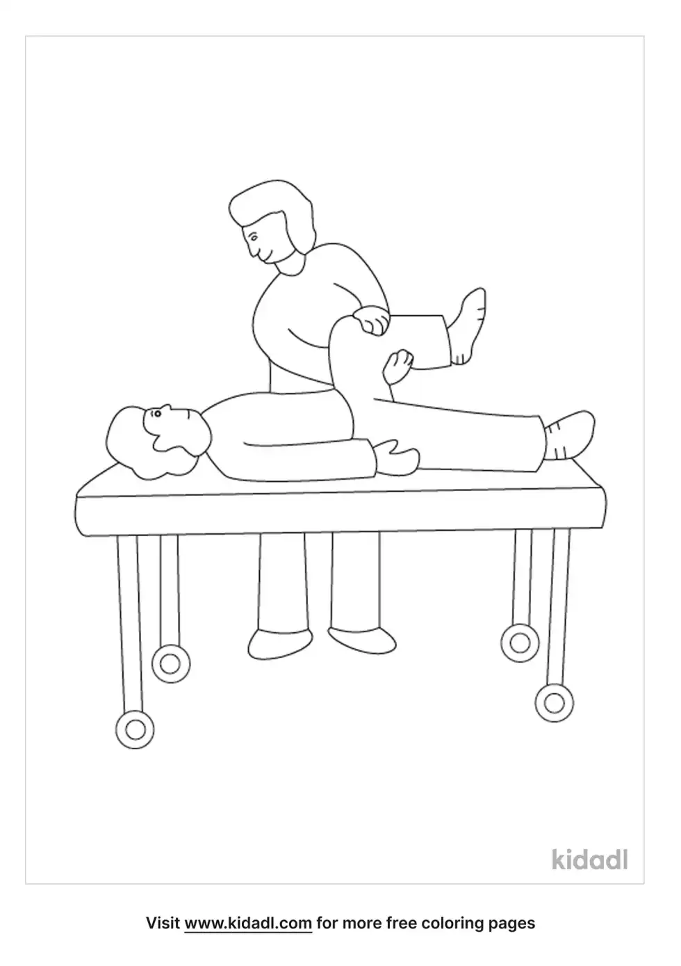 Physical Therapy Coloring Page