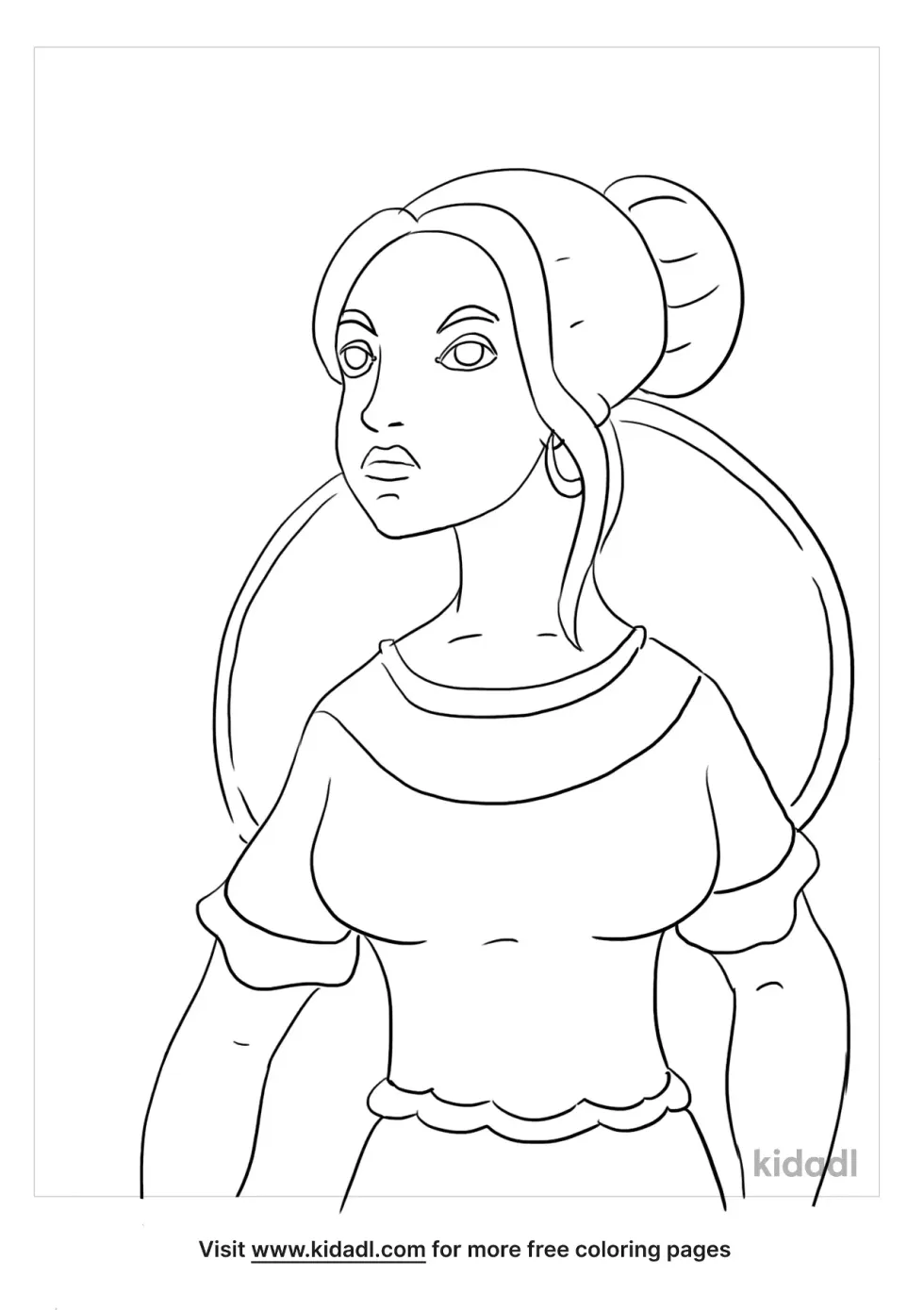 Athena Coloring Page