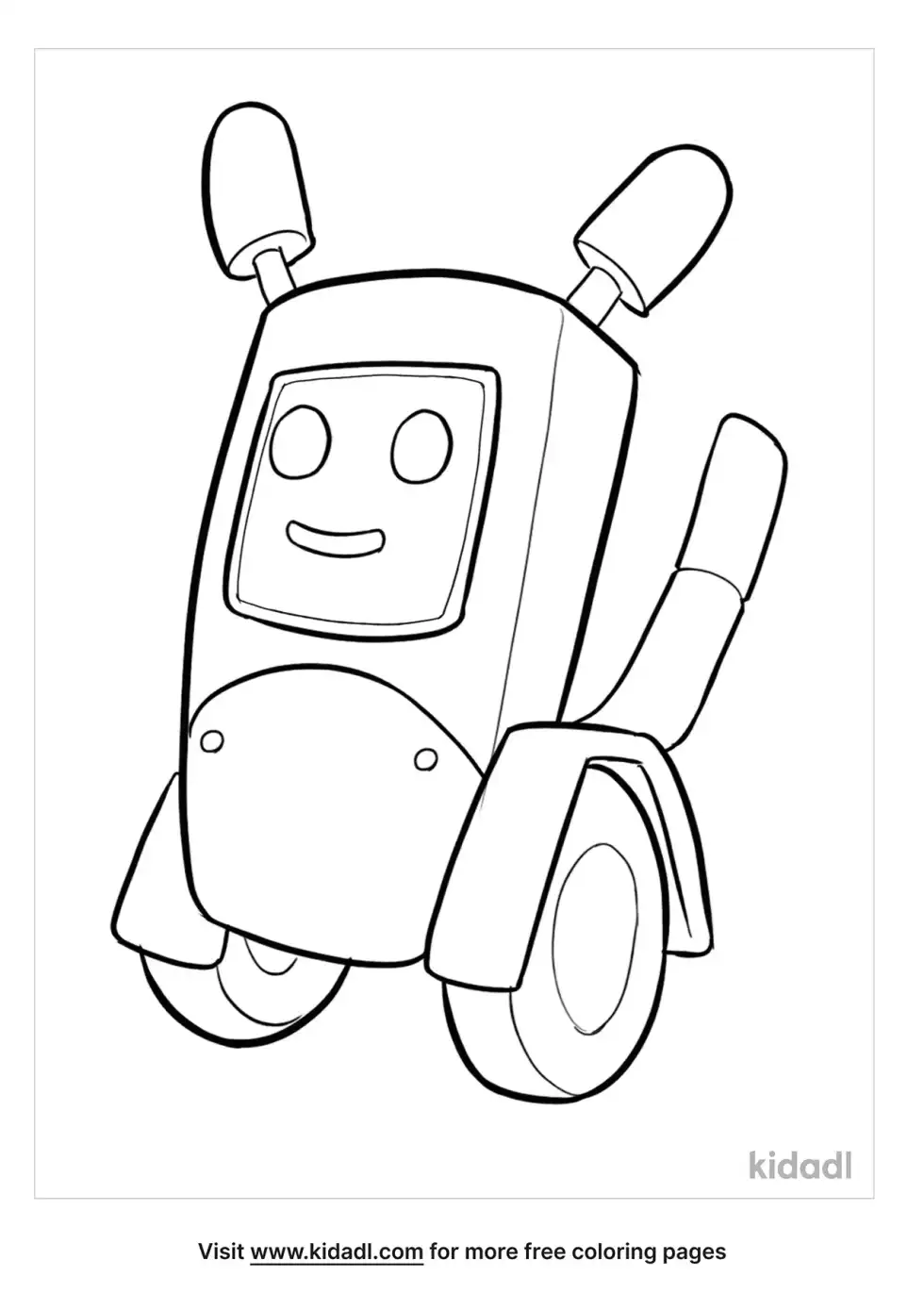 Robot Coloring Page