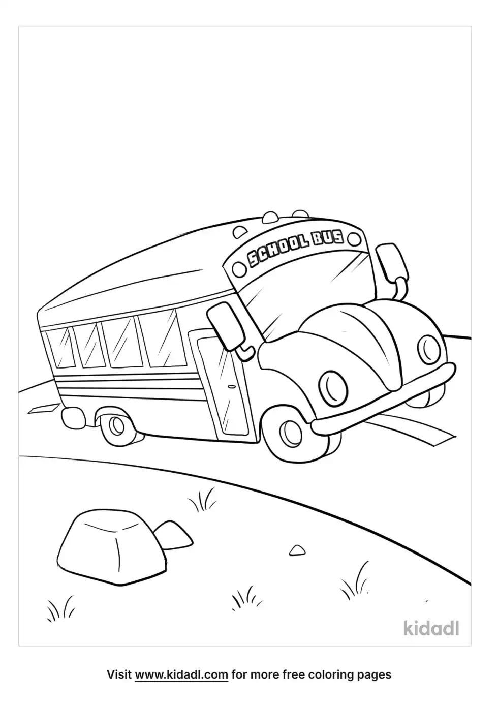 School Bus Coloring Page
