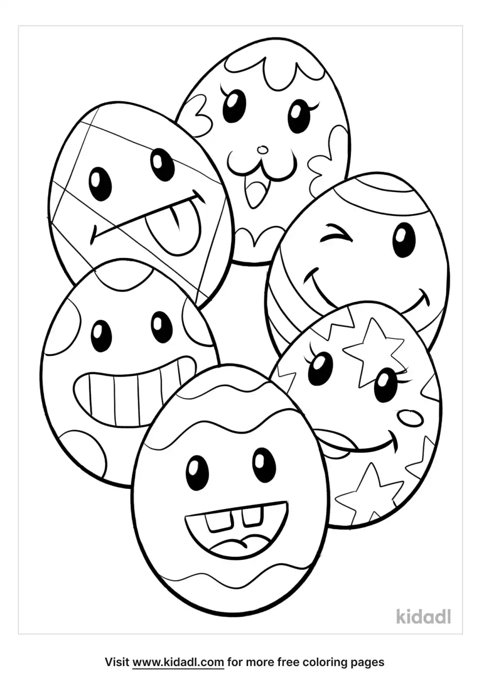 Easter Egg Coloring Page