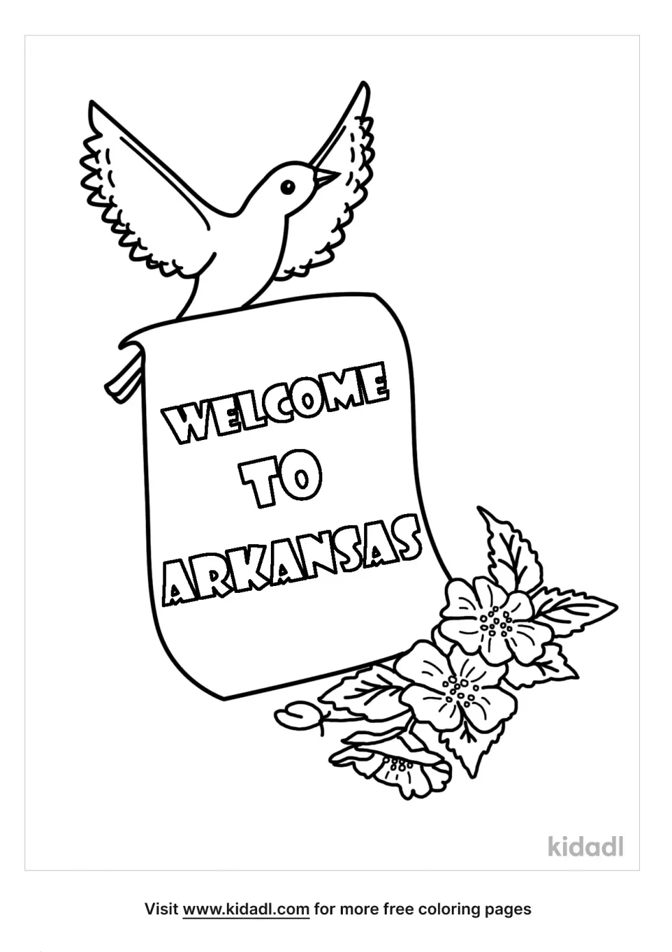 Arkansas Coloring Page