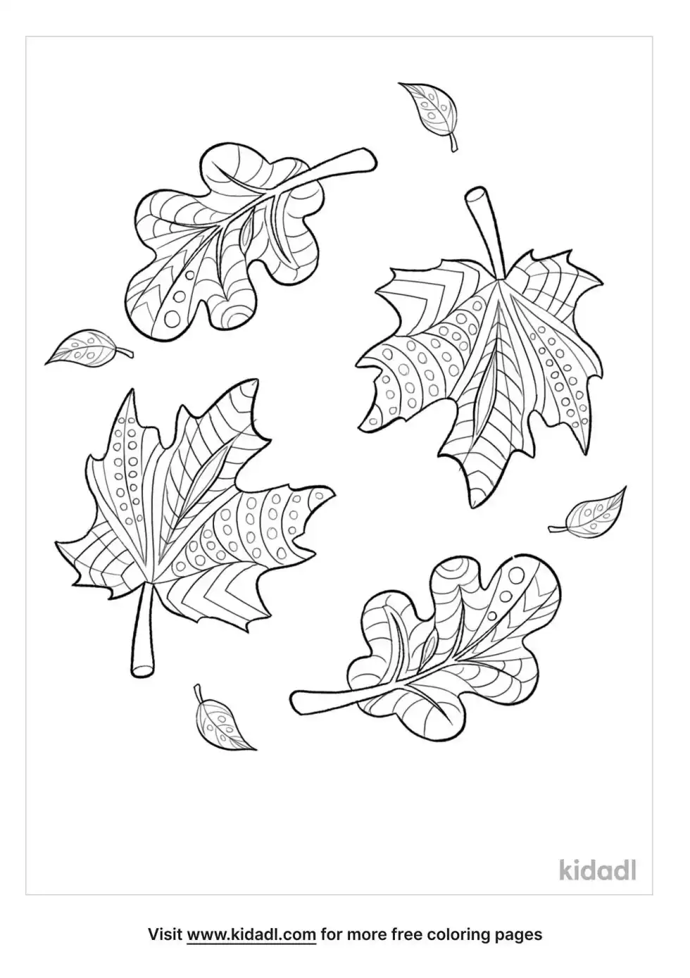 Fall Mandala Coloring Page