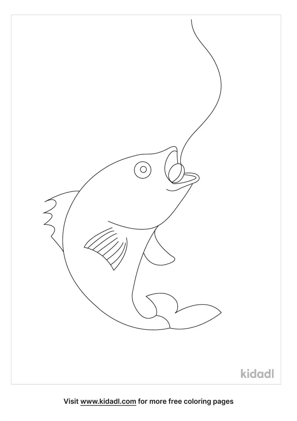 Coin In Fish Mouth Coloring Page
