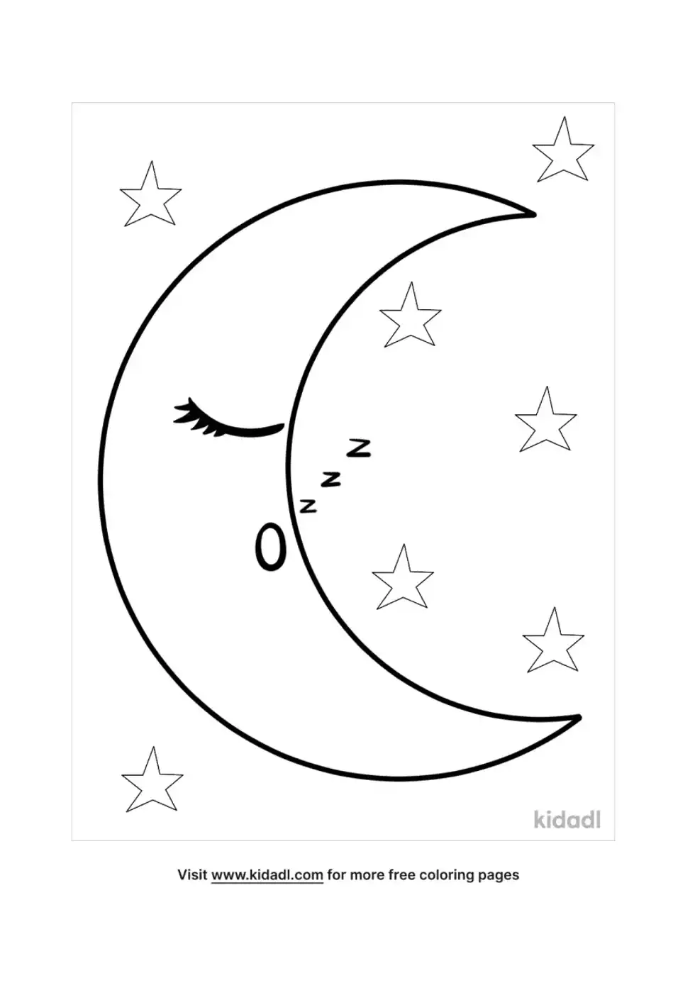 Moon Coloring Page