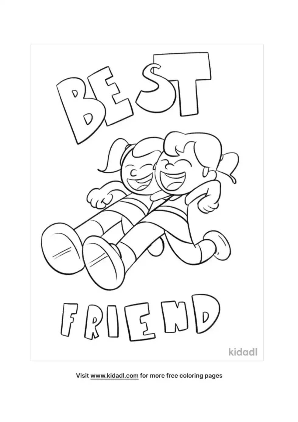 Friendship Coloring Page