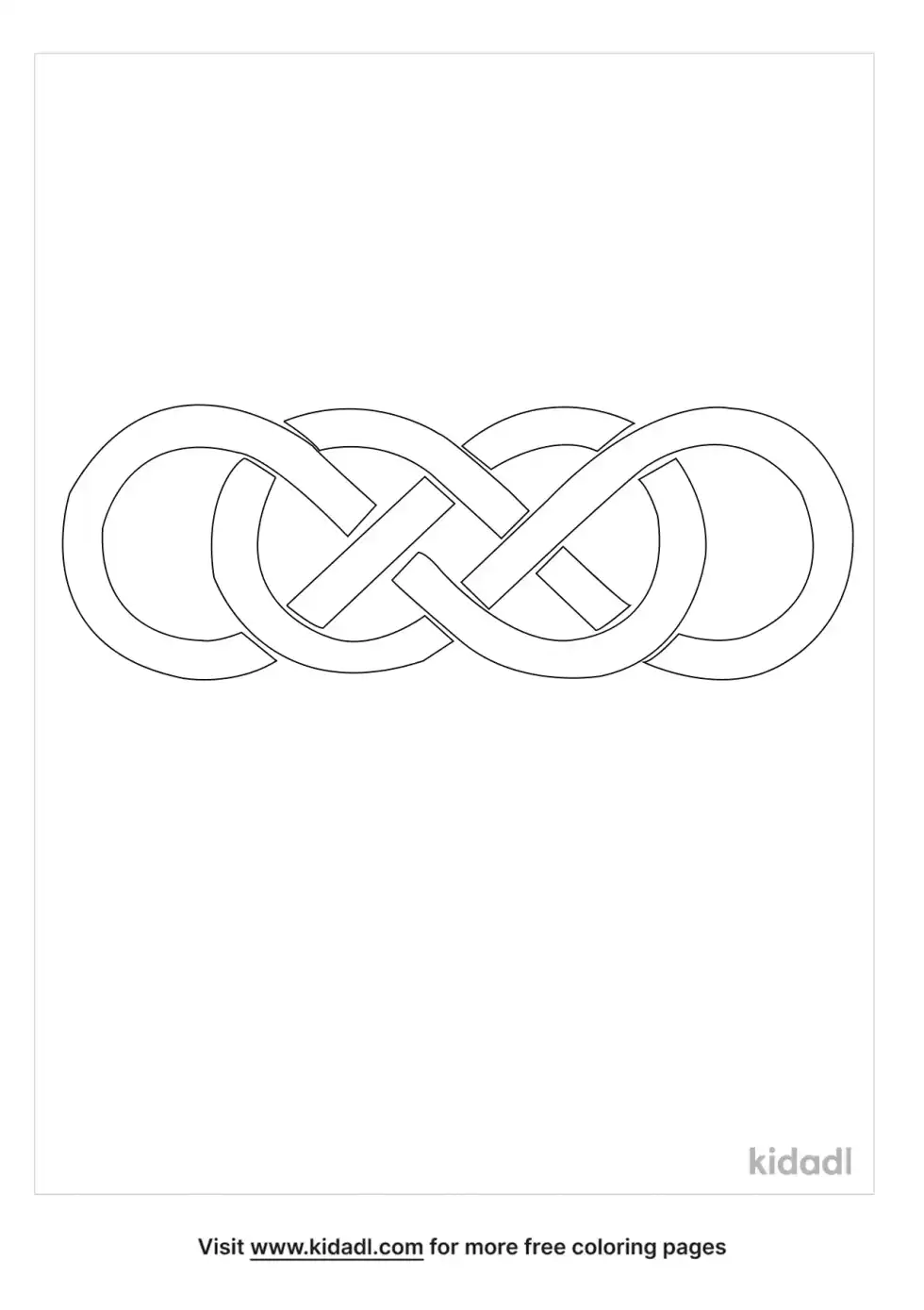 Double Infinity Coloring Page