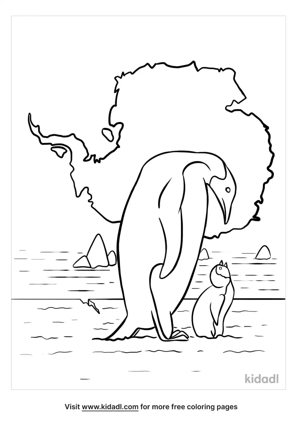 Antarctica Coloring Page