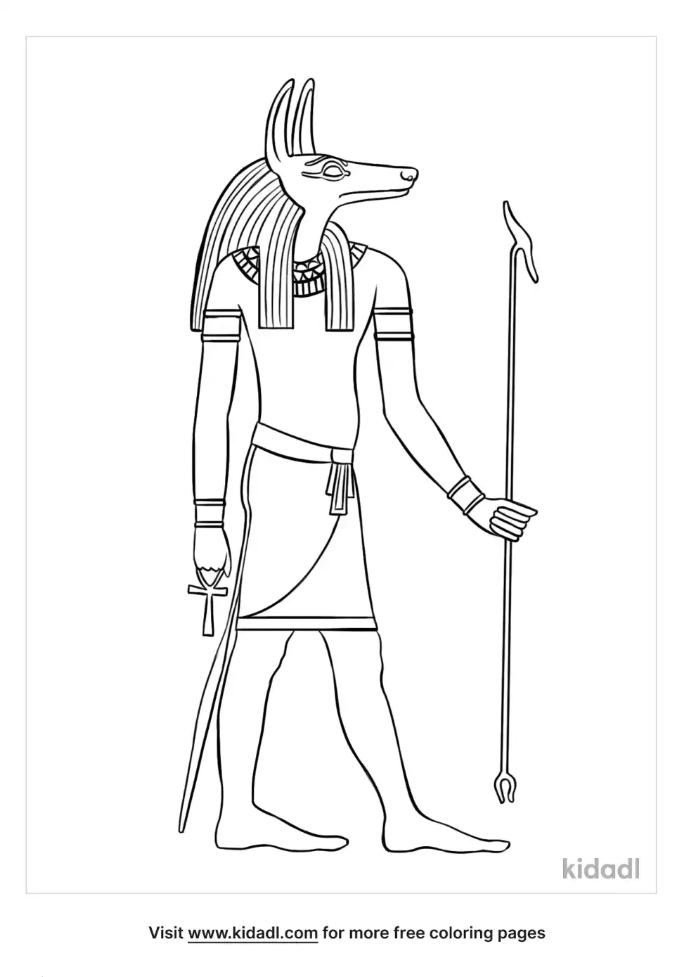 Anubis Coloring Page