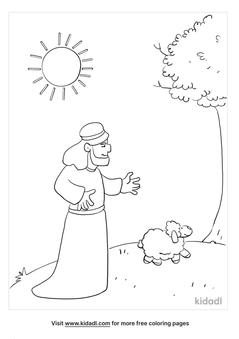 Abraham And Lot Coloring Page