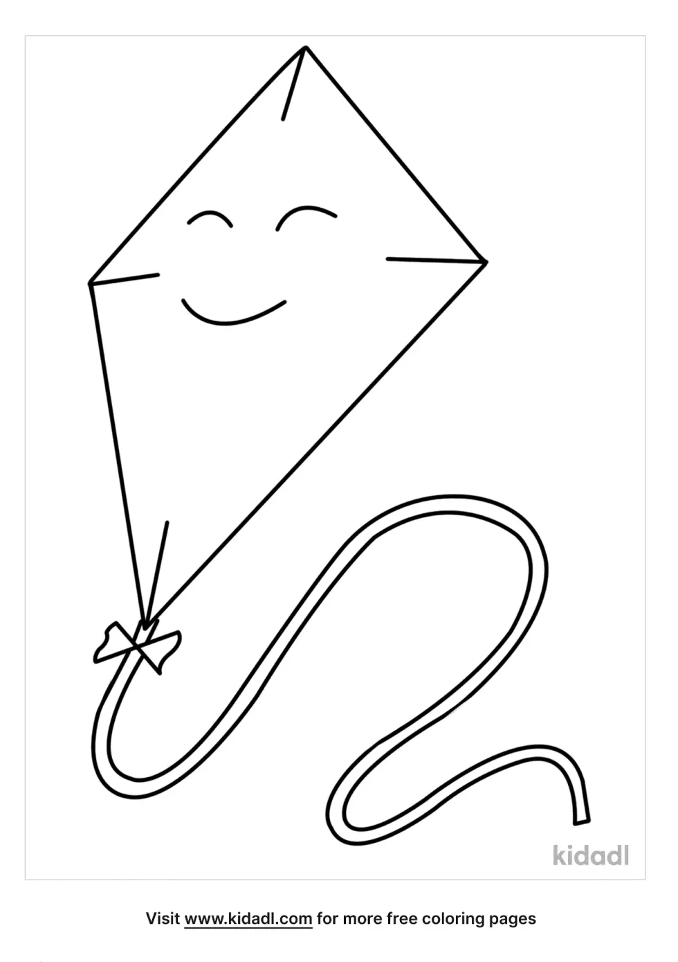 Kite Coloring Page