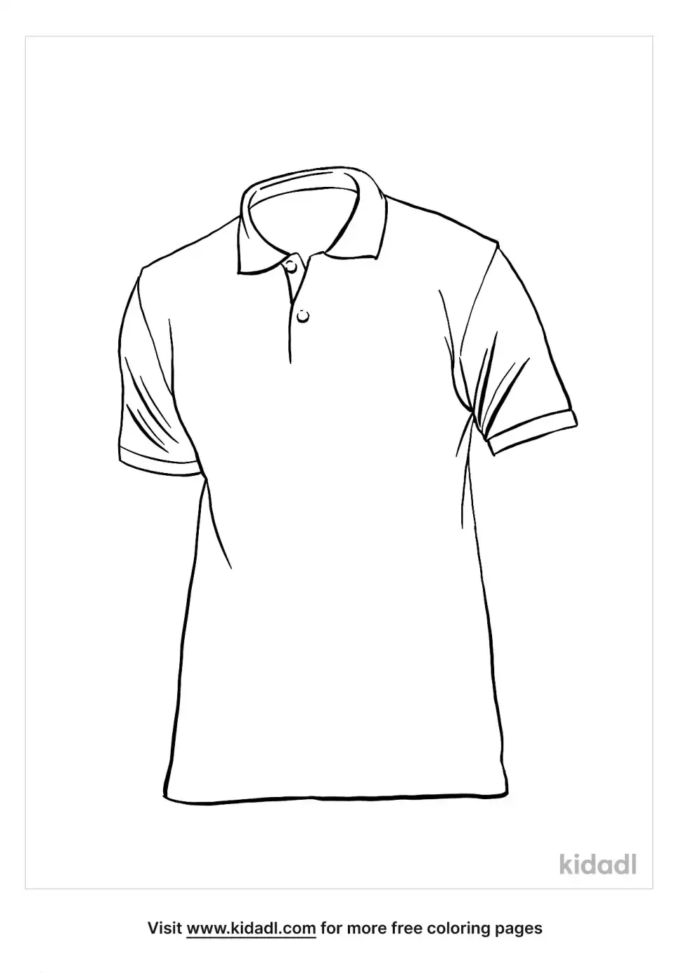 Blank T Shirt Coloring Page