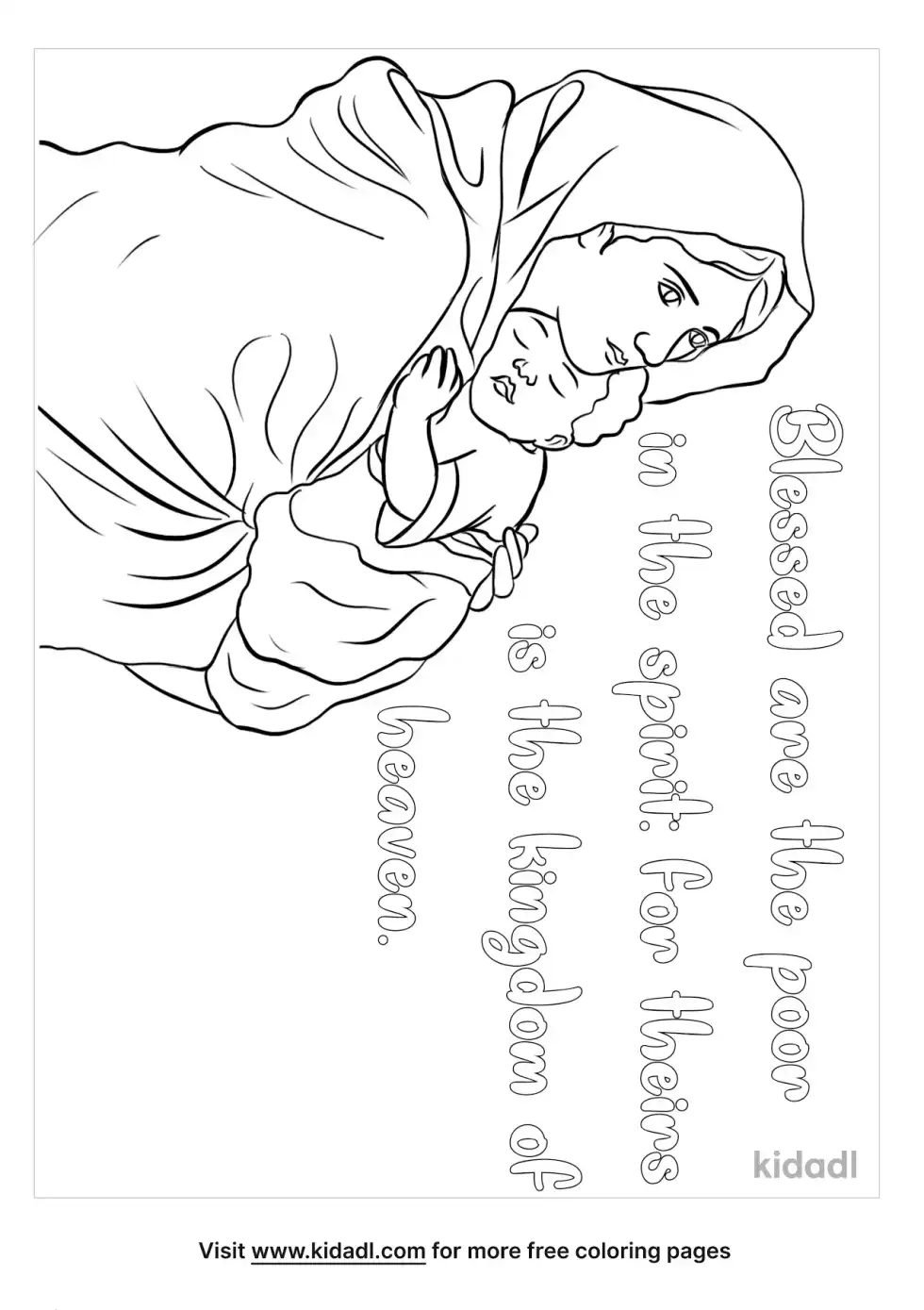Beatitudes Coloring Page