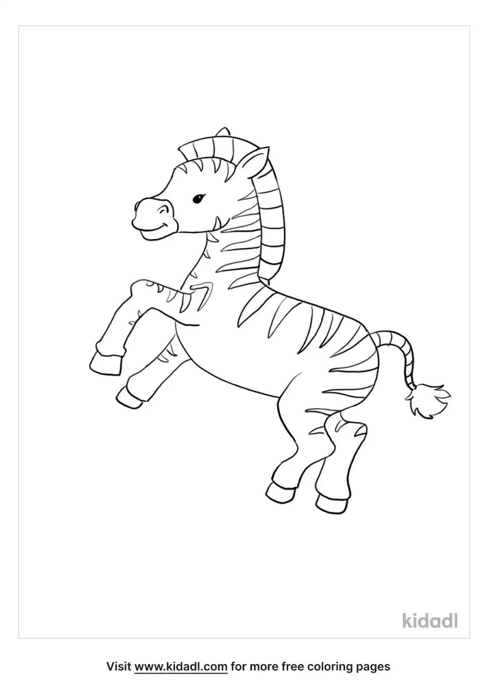 Zebra Coloring Page
