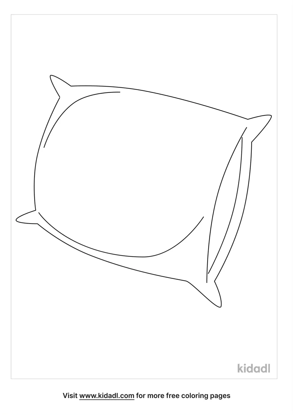 Pillow Coloring Page