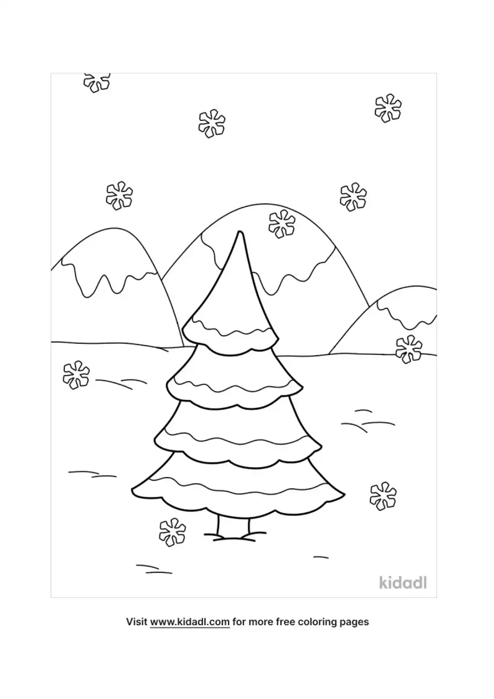 Winter Coloring Page