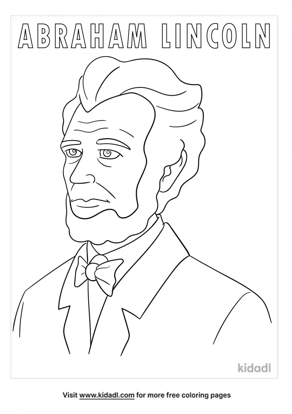 Abraham Lincoln Coloring Page