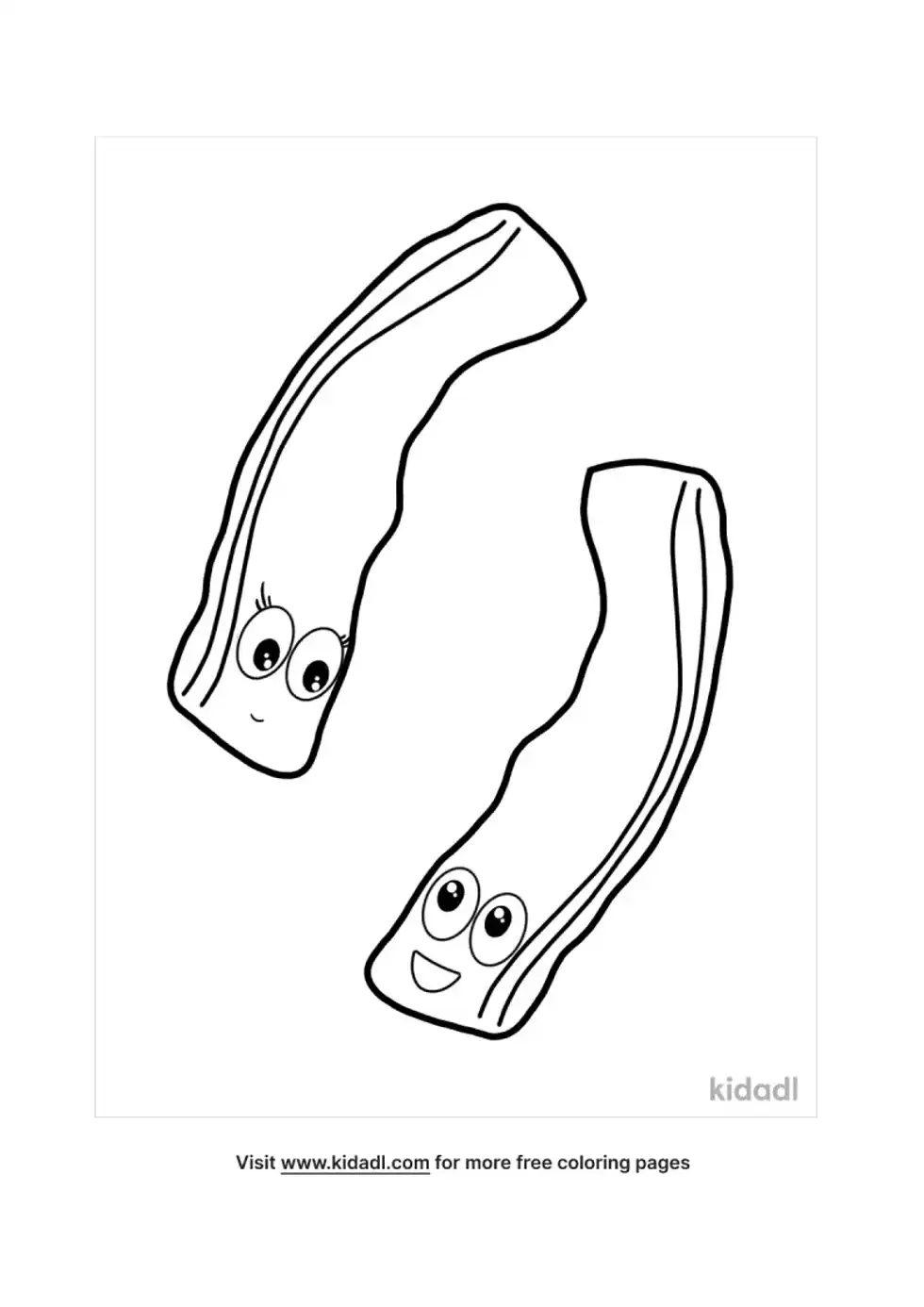 Bacon Coloring Page