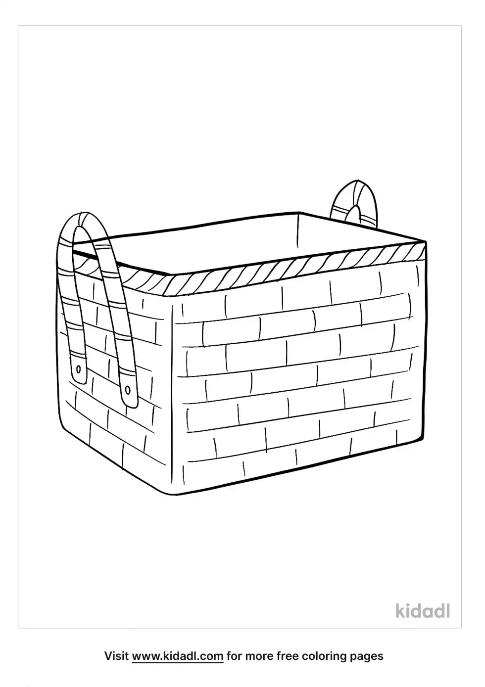 Basket Coloring Page