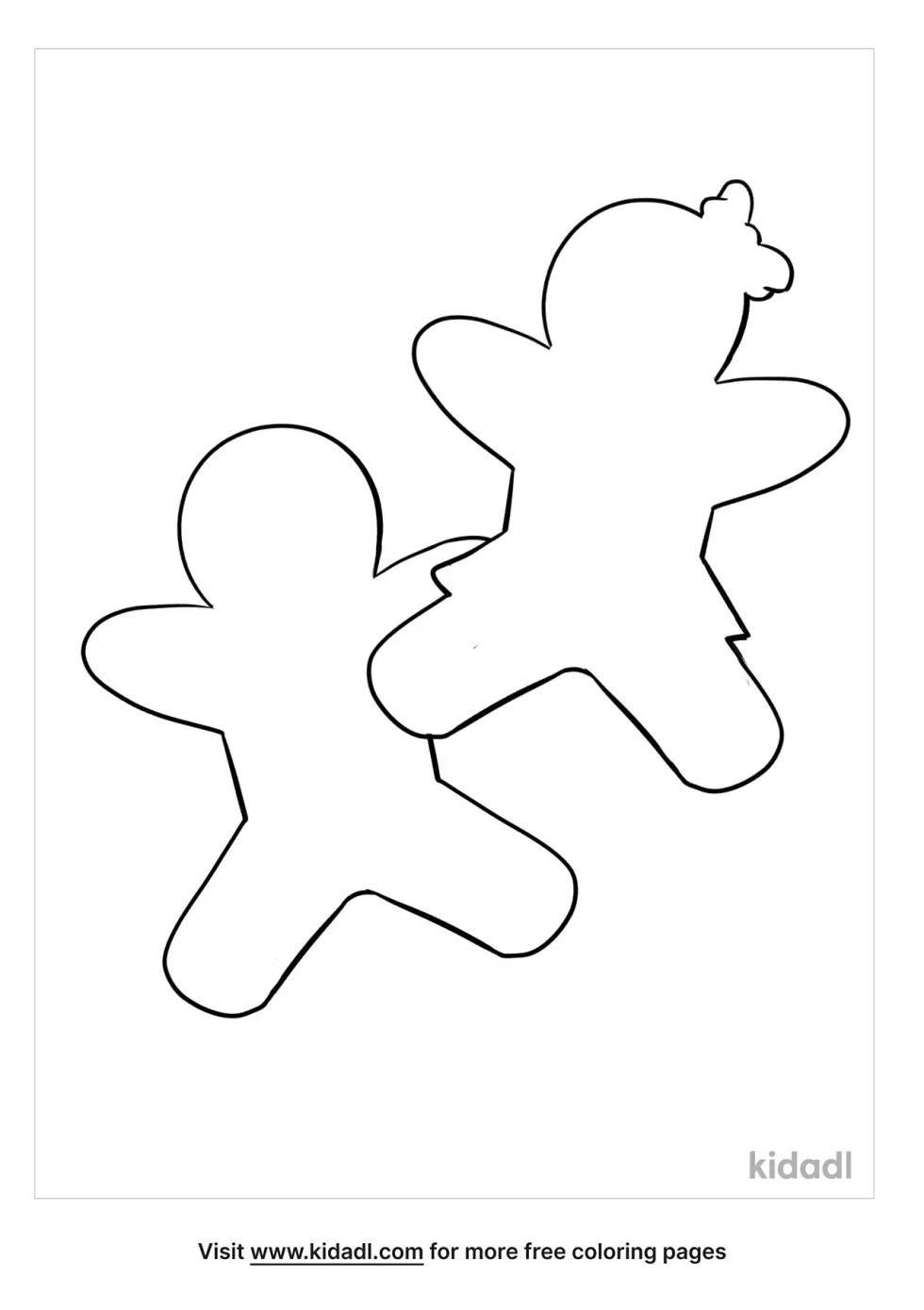 Gingerbread Man Outline