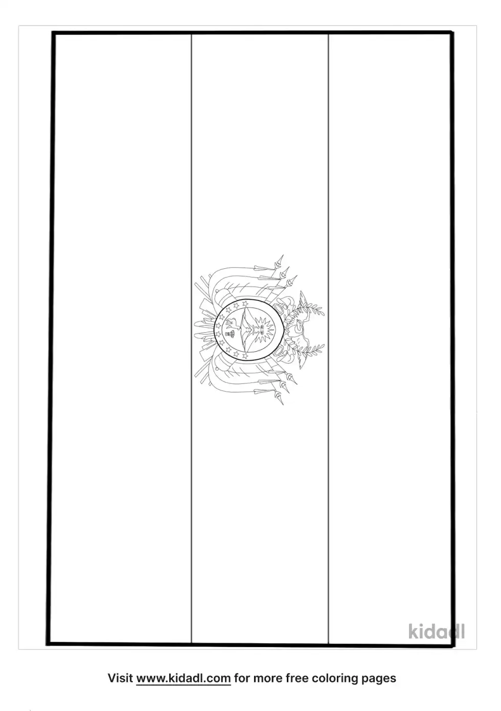 Bolivia Flag Coloring Page