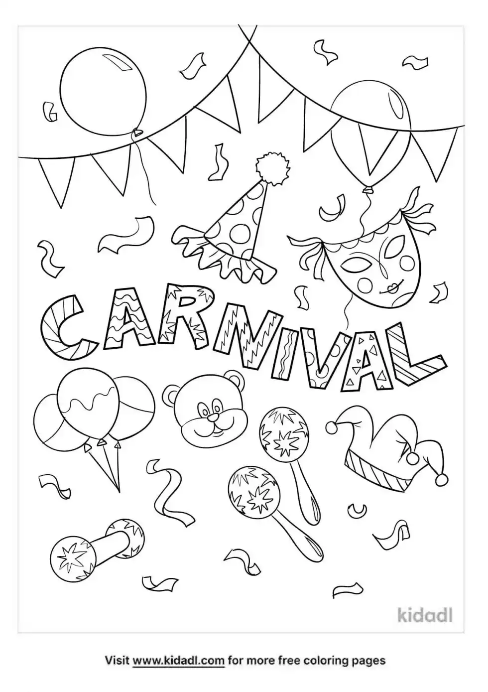 Carnival Coloring Page