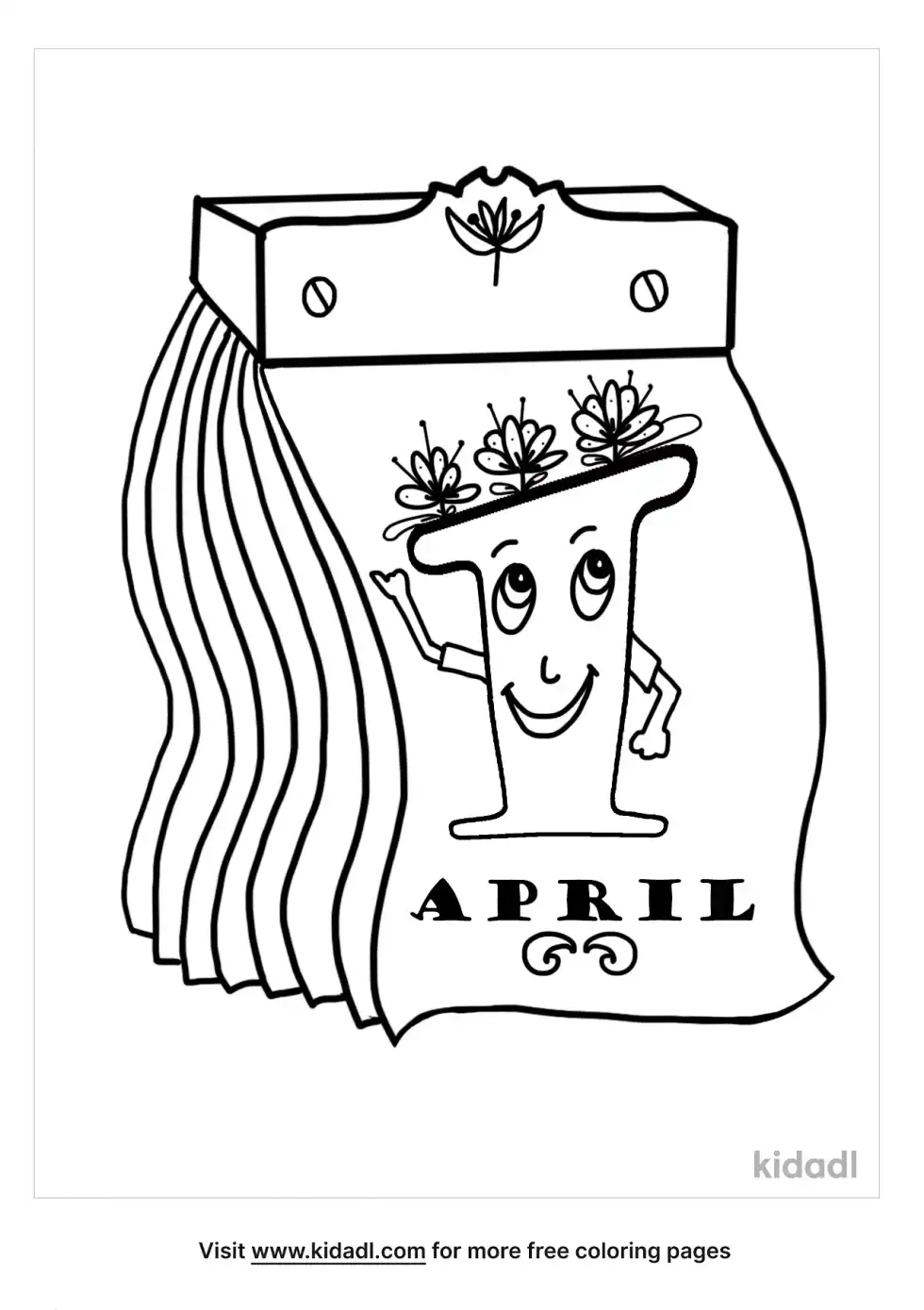 April Fool's Day Coloring Page