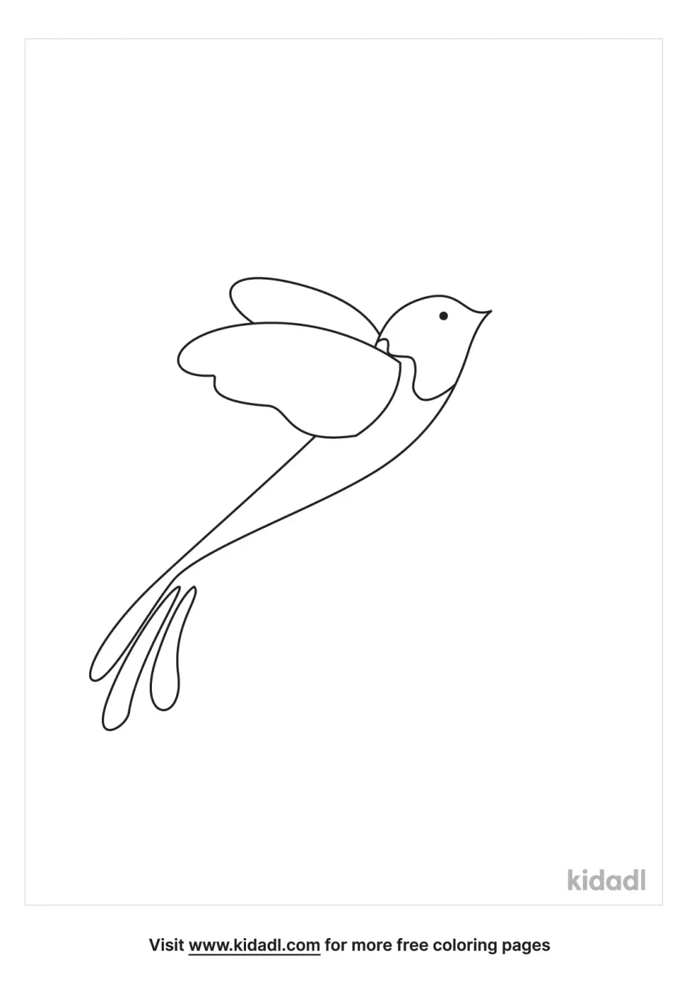 Widowbird Coloring Page