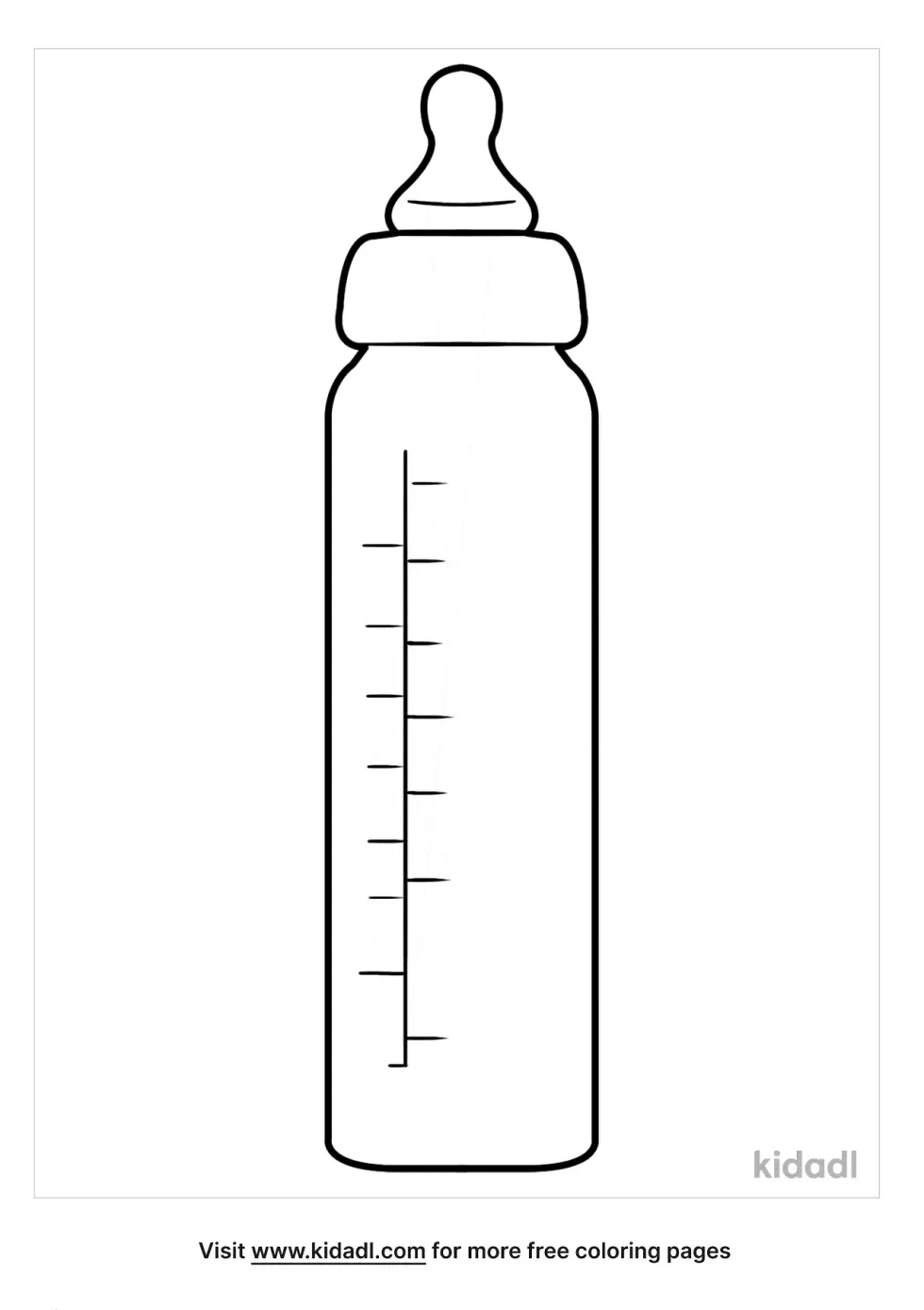 Baby Bottle Coloring Page