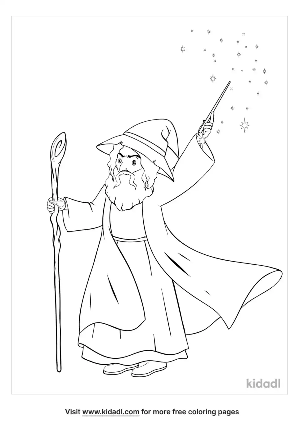 Wizard Coloring Page